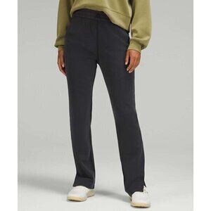 Lululemon Size 2 Brushed Softstreme Drawcord Split Hem High Rise Pants in Black